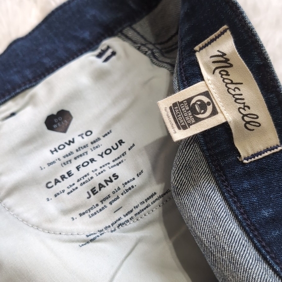 NWOT Madewell 10" High-Rise Roadtripper Davit Skinny Jeans Size 27 - Picture 8 of 15